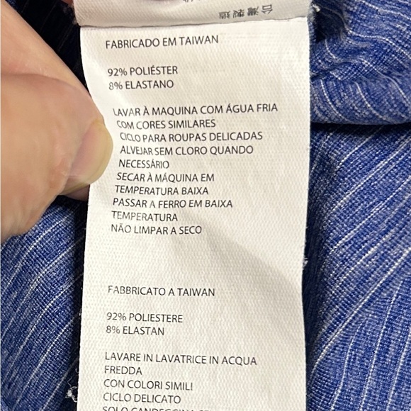 Prana Tank Top Mens Size Medium Blue/White Performance Summer Running Athleisure - Picture 5 of 7